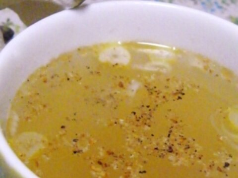 風邪に☆生姜とネギのスープ